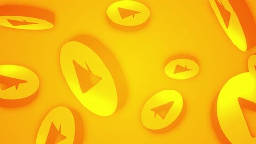 Telegram Logo Animation Background