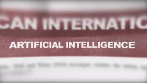 Artificial Intelligence Breaking News Photoreal Newspaper