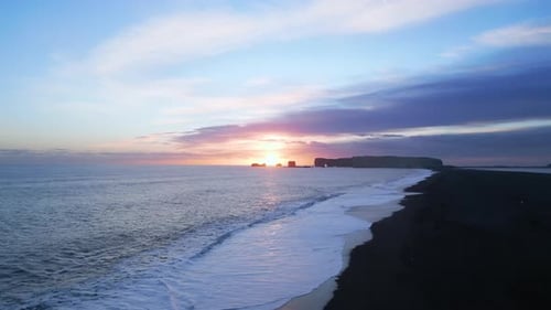 Reynisfjara Black Sand Beach in Iceland