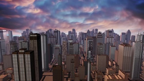 3D Hud Sunset: Ciudad del futuro