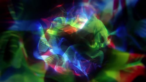 Neon Smoke Vortex Loop 4K Psychedelic RGB Fluid Animation for VJ Visuals and Motion Backgrounds