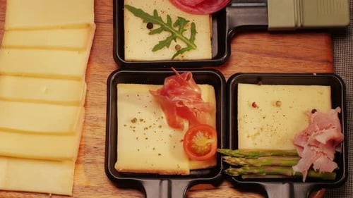 Italian or Spanish Restaurant with Traditional Tapas Food Spanish Cuisine Delicious Tapas and Cheese