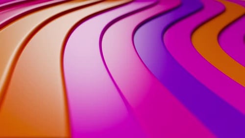 Abstract looping background of colorful geometric shapes.