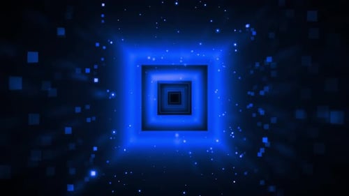 Cyber Data Stream Animation