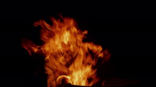 Abstrakte Feuerflammen und Rauch brennen wie die Hölle 01