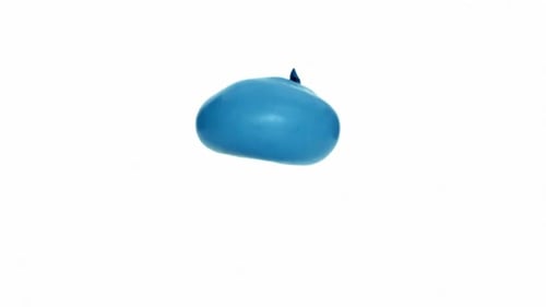 Blue Water Balloon Bouncing,