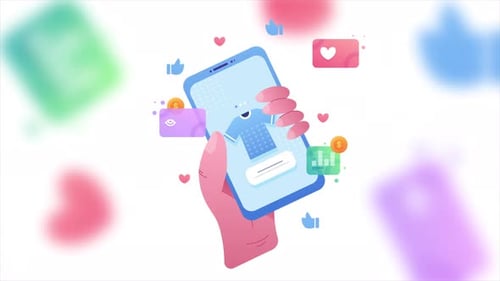 Phone Holding Online Shopping, E Shop 4K