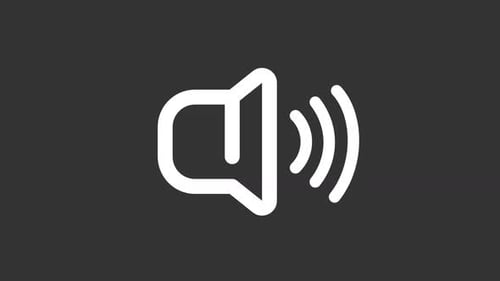 Animated Loudness White Line Ui Icon