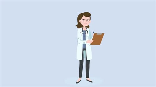 Médica escreve prescrição