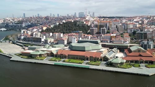 Halic Congress Center in Istanbul Turkey, clockwise rotation