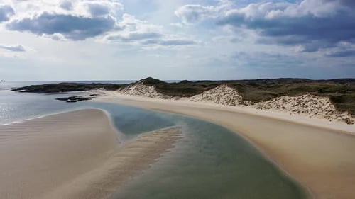 Amazing Dunes at Sheskinmore Bay Between Ardara and Portnoo in Donegal Ireland