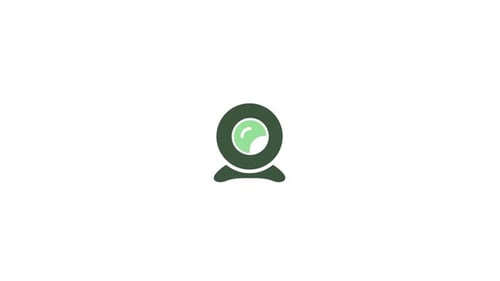 Webcam symbol icon animation video