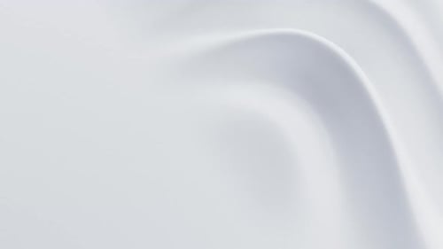 Abstract Reflective Ripples on White Surface Milky Water Waves Satin Crumples Loop 3d Render