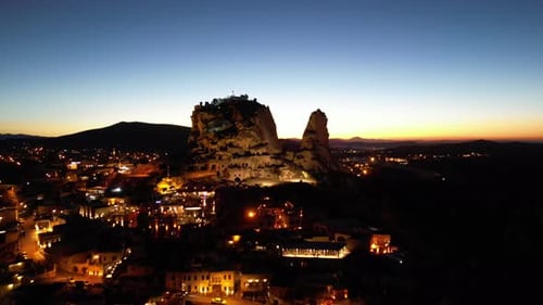 Le château d'Uçhisar en Cappadoce.