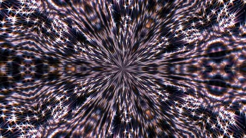 Hypnotischer Chaos-Reflexionshintergrund mit Wirbelkaleidoskop