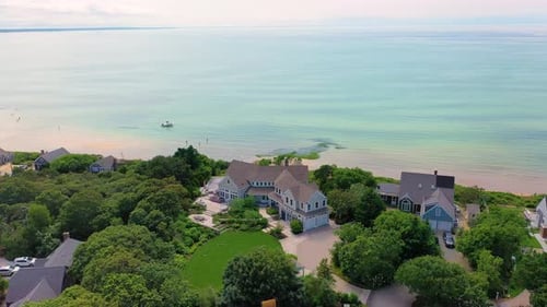 Cape Cod Home Facing Sandy Summer Beachfront