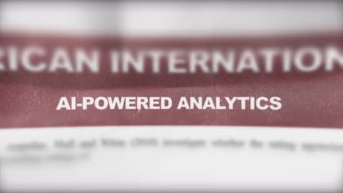 Ai Powered Analytics Breaking News Photoreal Newspaper