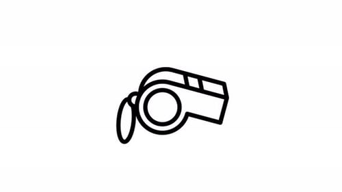 whistle line icon animation
