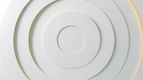 White And Gold Luxury Rings Background Loop