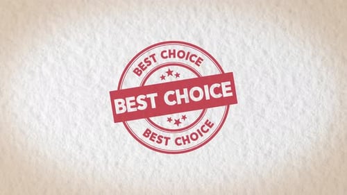 Best Choice Quality Approval Stamp Reveal Animation