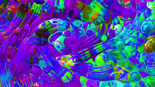Vibrant Fluid Abstract Organic Motion Background Loop