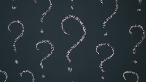 Question Mark on the Blackboard Answer Question Education Problem Solving Concept