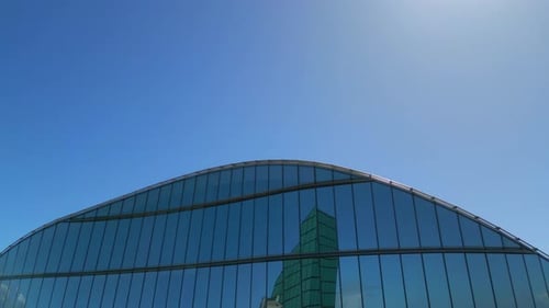 Aerial view of Corporate Buildings on a Sunny Day