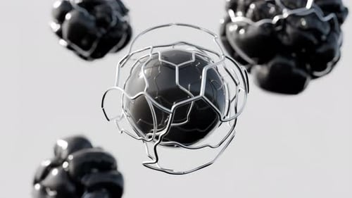 Modern Abstract 3D Pulsating Sphere Animation