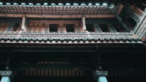 Cinematic View of Chinese Pavilion, 4K Shot