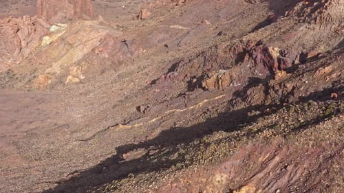 Rocky And Dry Surface Below Mount Teide