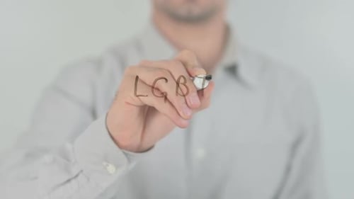 LGBT, Schreiben auf transparentem Bildschirm