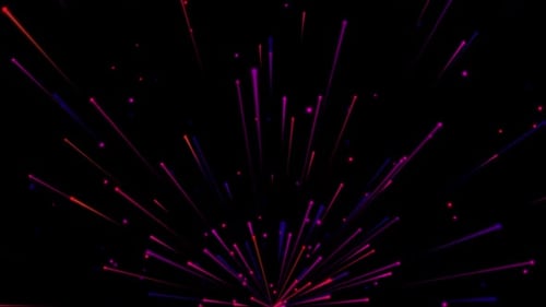 Vibrant Light Streaks Glowing Particle Background