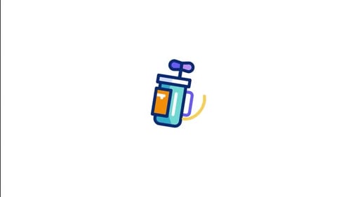 Golf Bag Animated Icon