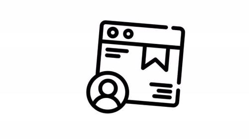 Pack d'icônes du site Web Animation Contactez-nous