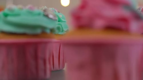 Pastries with Frosting for a Birthday Celebration