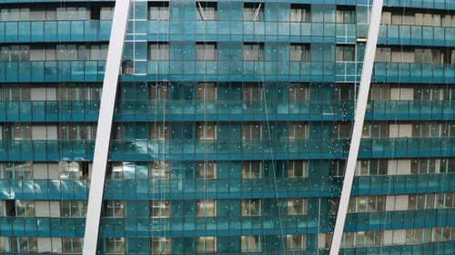 Facade of Moderm Multi Storey Glass Building Architecture Abstract Background Building Skyscraper