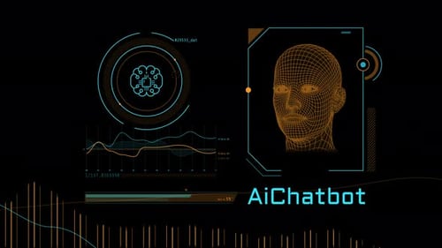 Animation on the Theme of Artificial Intelligence Chatbot