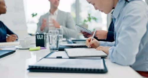 Team Brainstorming During a Corporate Board Meeting