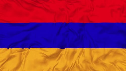 Armenia National Flag Waving Seamless Loop Animation