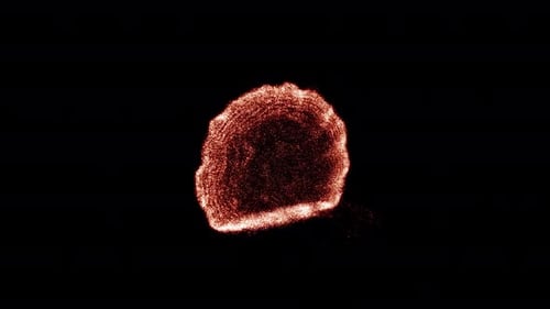 Abstract Orange Particle Burst Reveal Transition Element