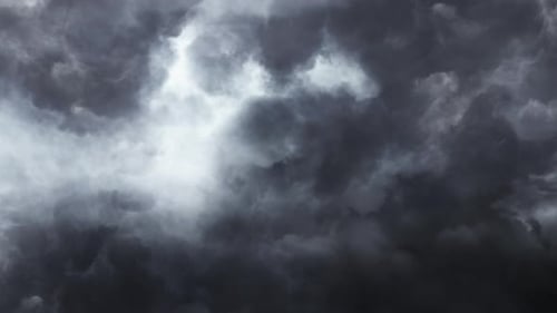 Stormy Dark Clouds Moving in Time Lapse