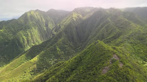 drifting away from a valley in hawaii