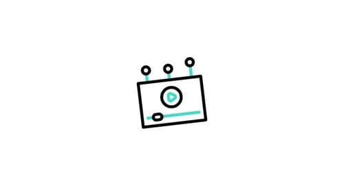Animiertes Symbol für Videogenerierung