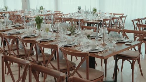 Beautiful Wedding Reception Tablescape Ready for Guests