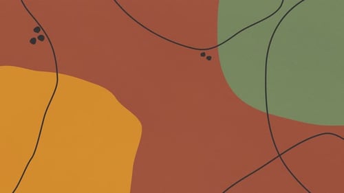 Fond animé de motif abstrait numérique multicolore