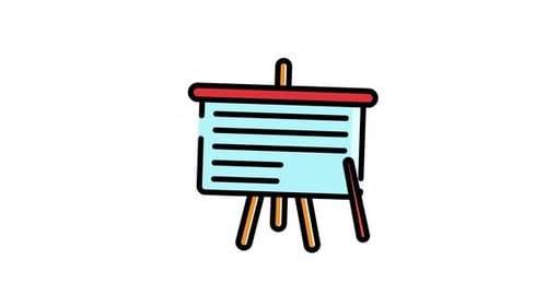 Corporate Presentation Board with Animating Text