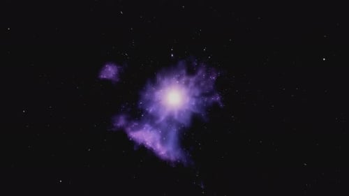 Abstract Space Nebula Glowing Starfield Background