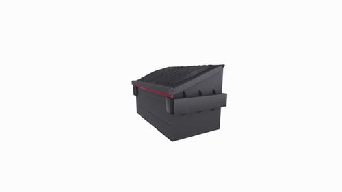 Dumpster isolated on white background