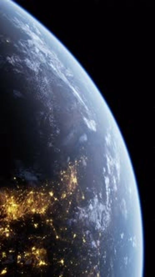 Earths Nighttime View From Space