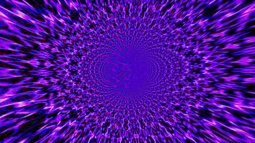 Abstract Multicolor Kaleidoscope Tunnel